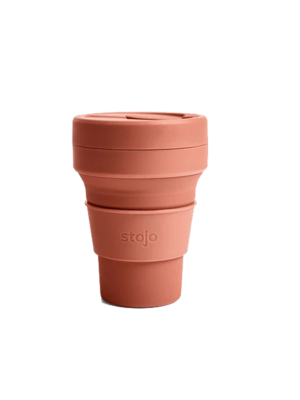 Stojo silicone collapsible 12oz cup nutmeg