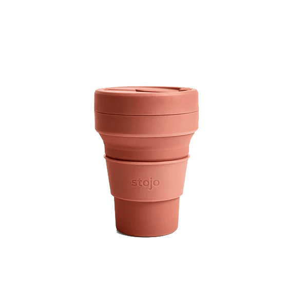 Stojo silicone collapsible 12oz cup nutmeg